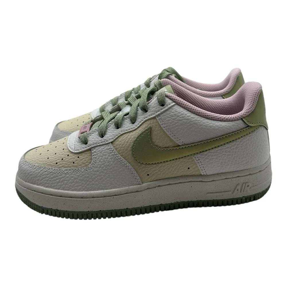 Nike Air Force 1 LV8 GS Shoes Sz Youth 5.5‎ Y Womens 7 White Honeydew DQ0360-100